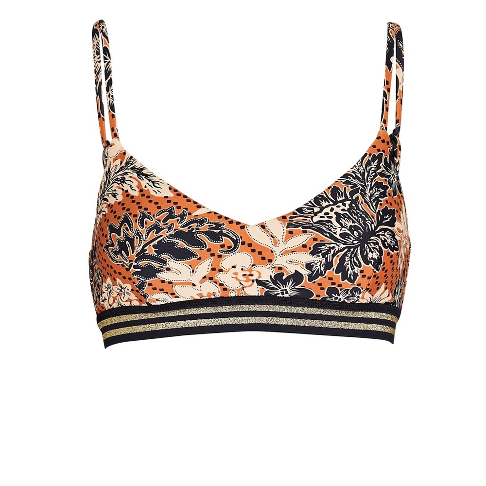 THE UPSIDE Batik Floral Ballet Sports Bra XS 4